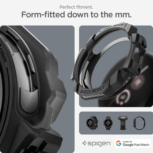 Funda Spigen Pixel Watch 3 (45mm) – Rugged Armor